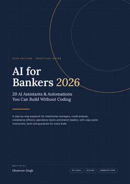 AI for Bankers 2026 cover